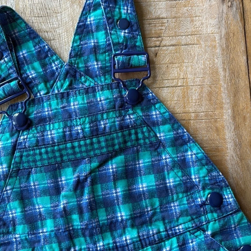 Vintage Gymboree boys plaid overalls X-Small(9m-1.5yr)
